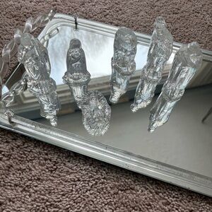 Iridescent Glass Nativity Set